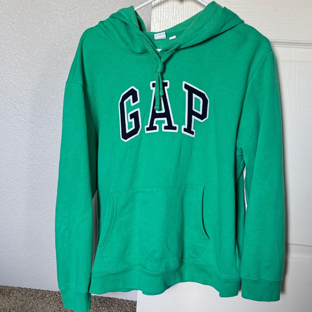 GAP Vibrant Green Pullover Hoodie